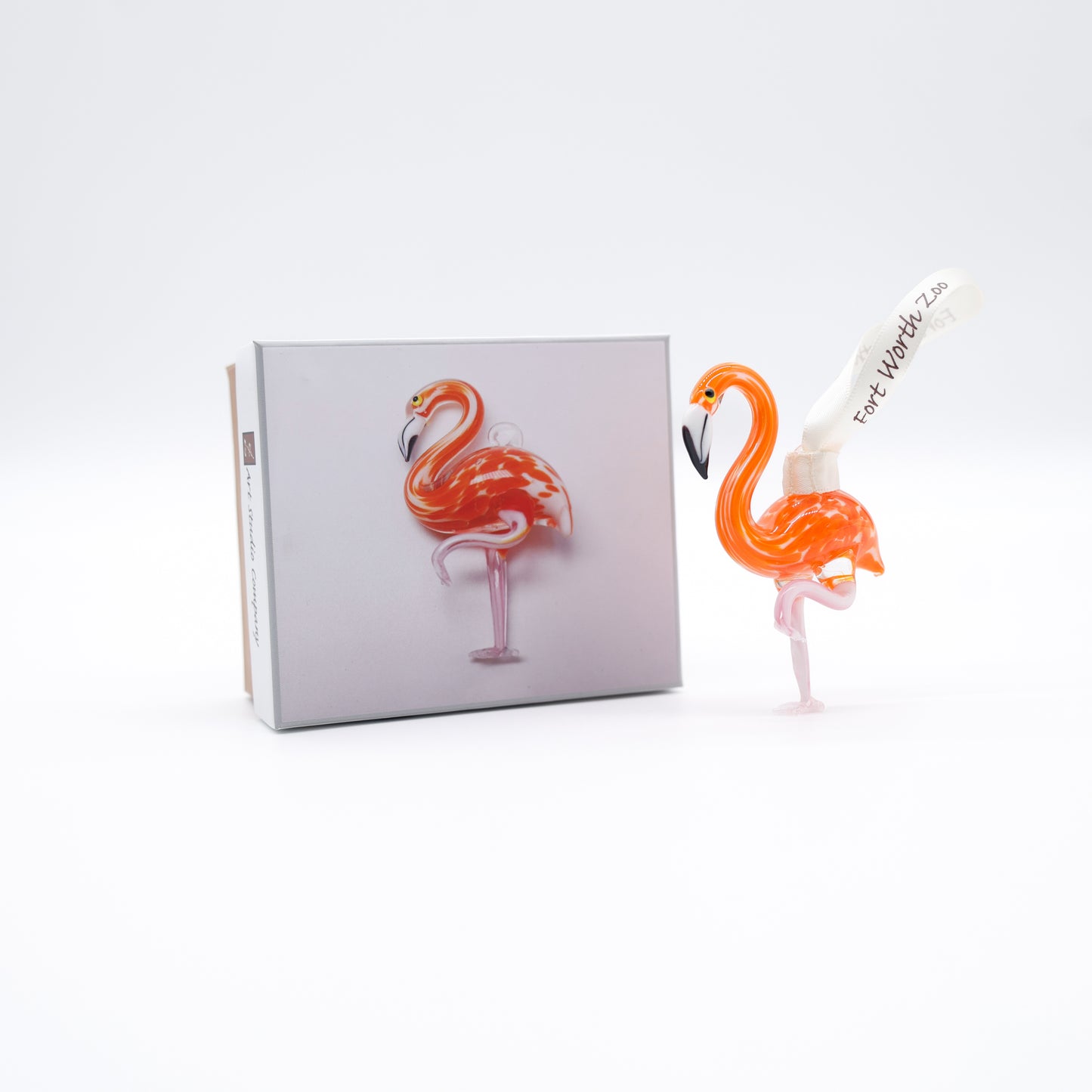 Flamingo Glass Ornament