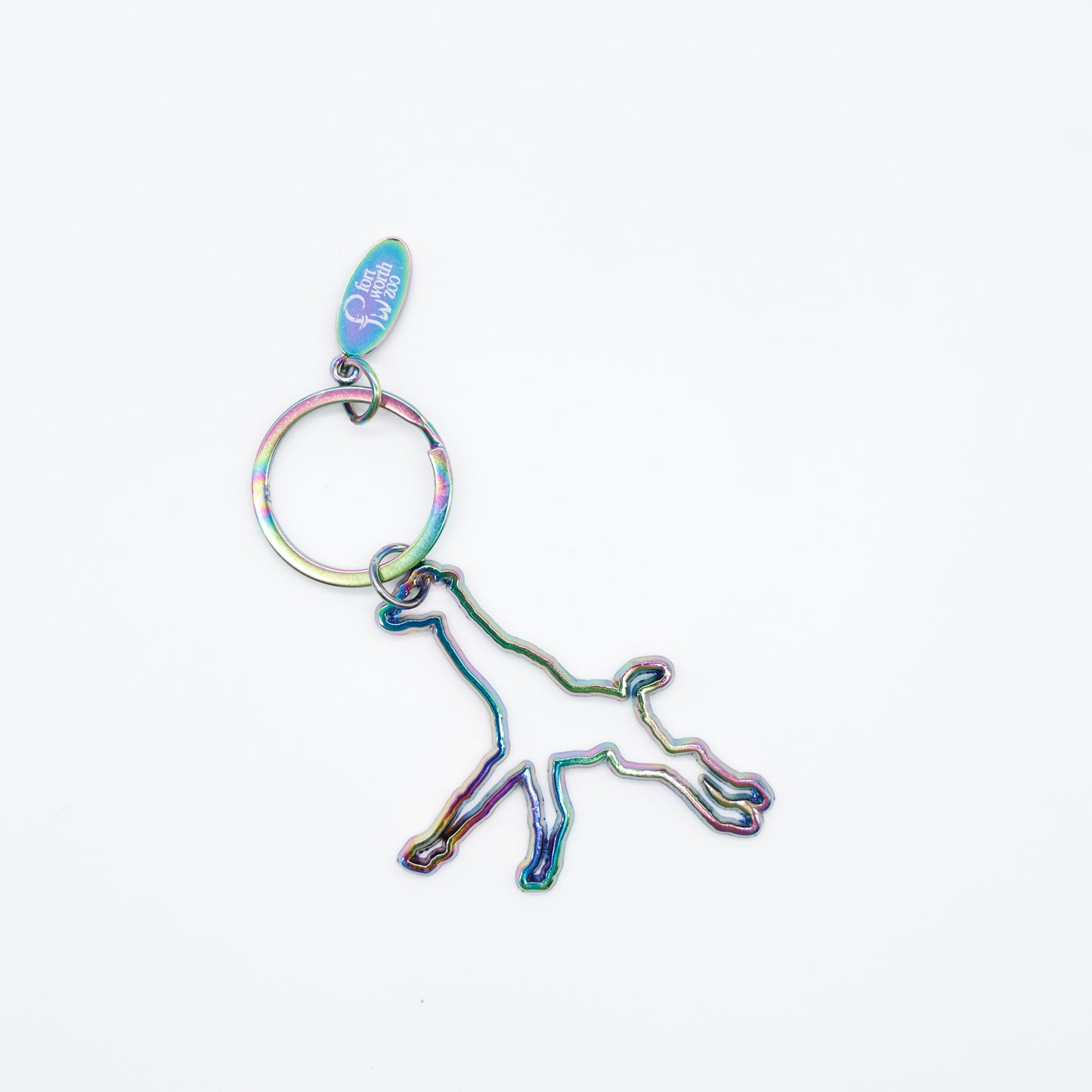 Iridescent Giraffe Keychain