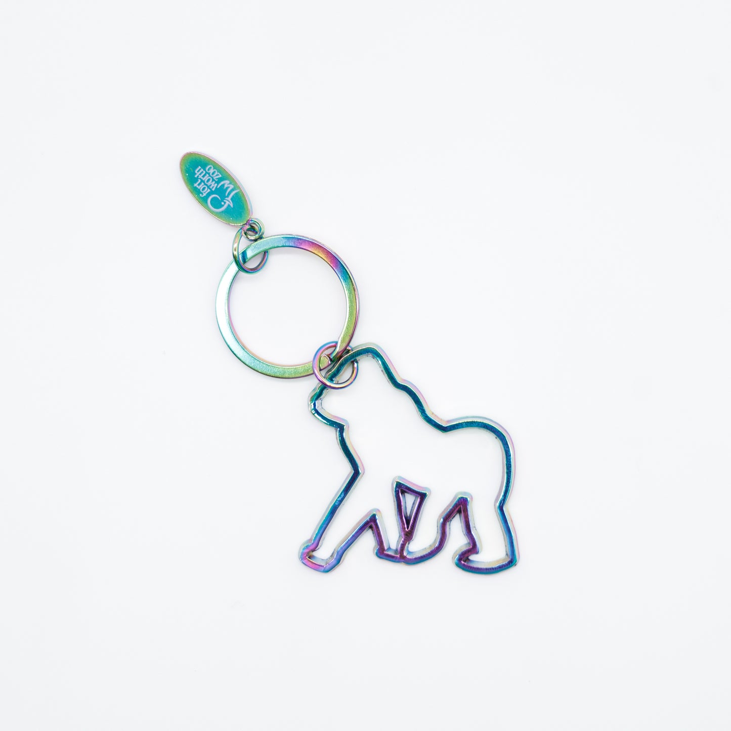 Iridescent Gorilla Keychain