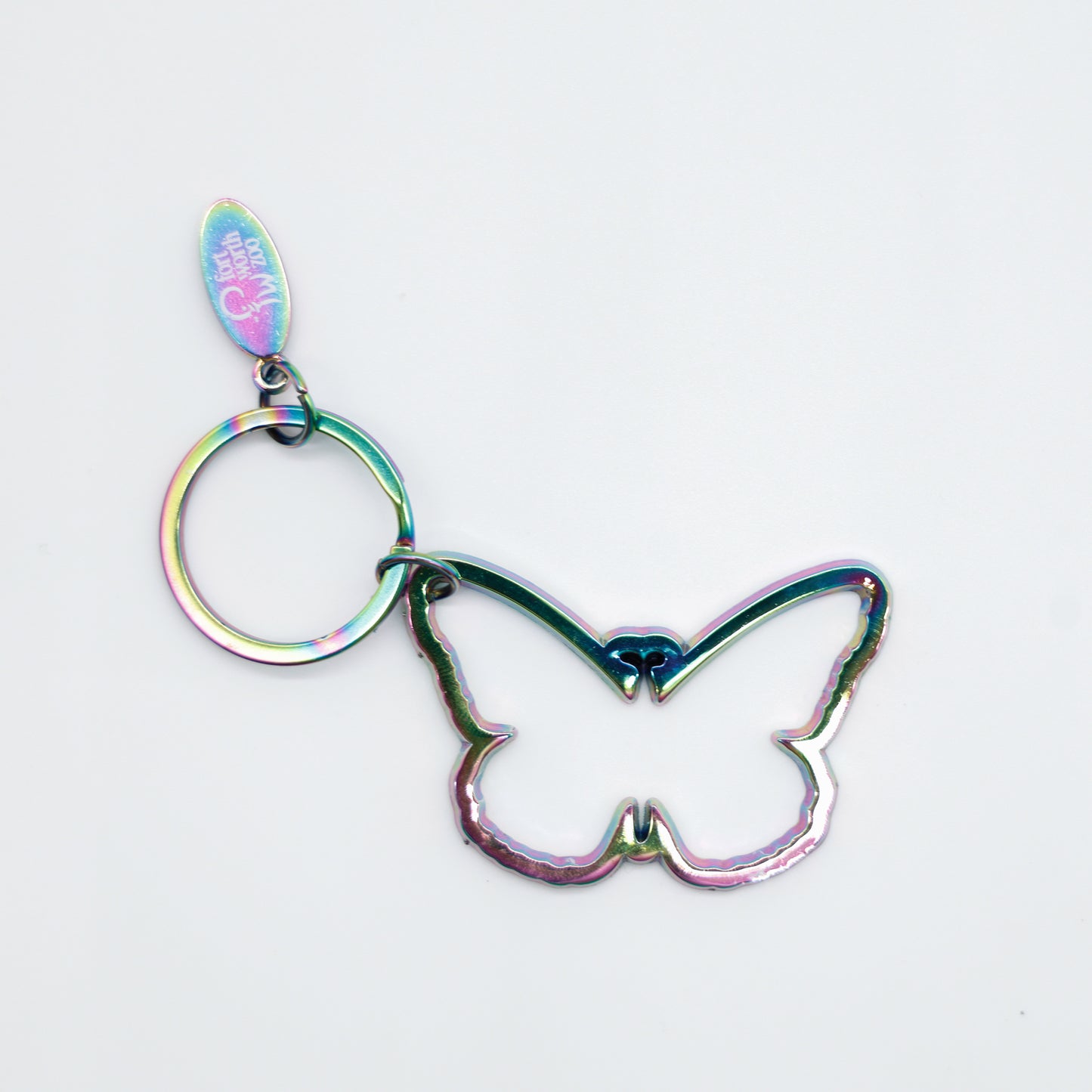 Iridescent Butterfly Keychain