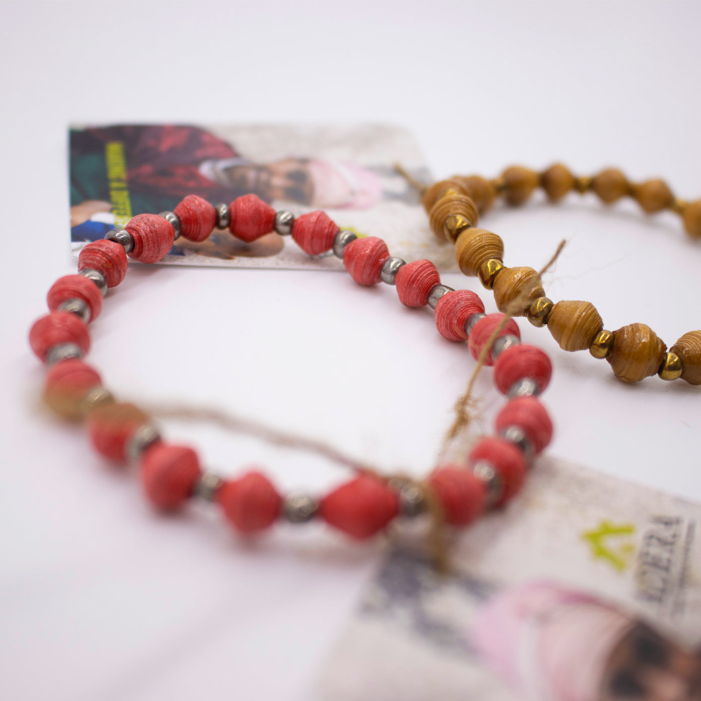 Upcycled Mini Paper Bracelet