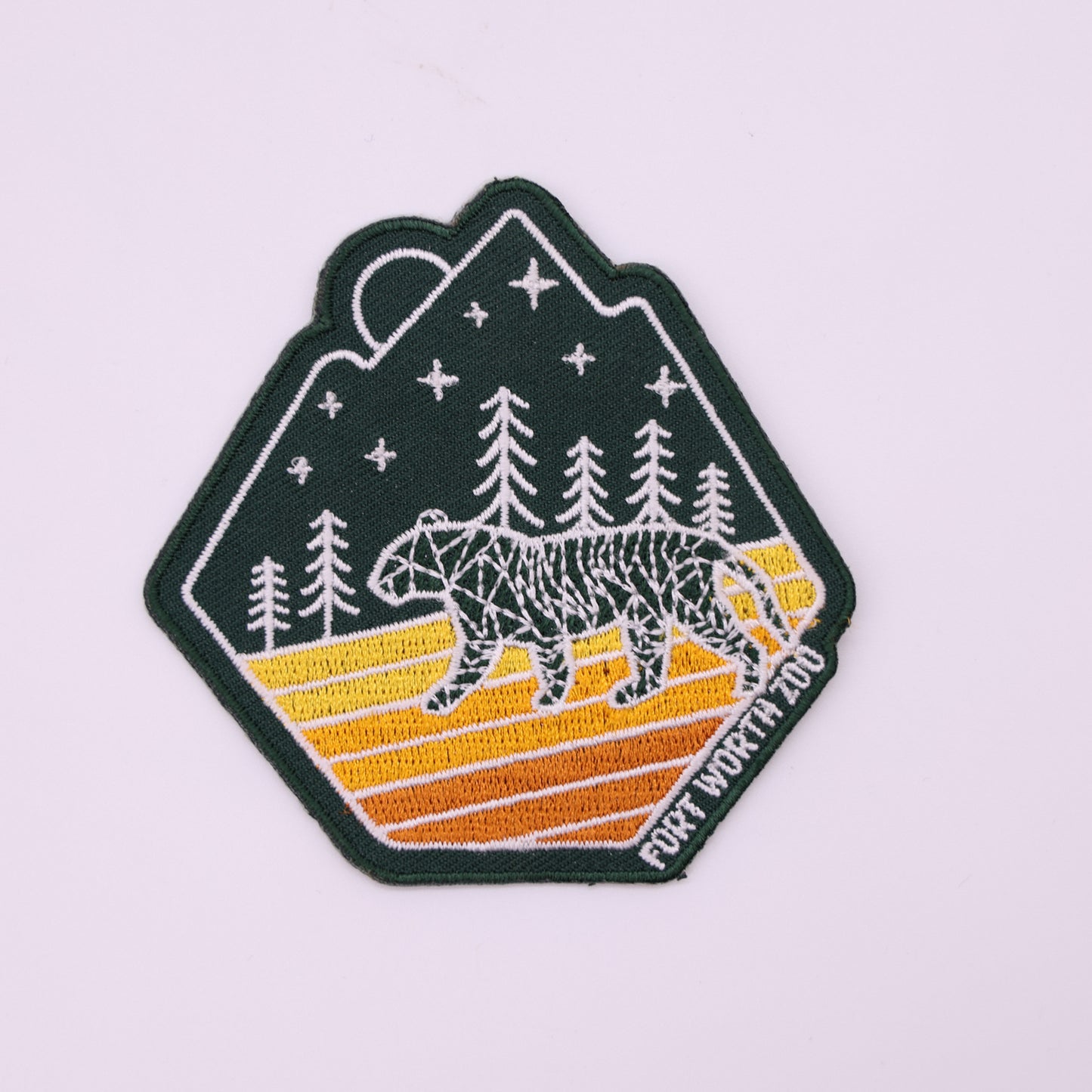 Geometric Tiger Patch Magnet