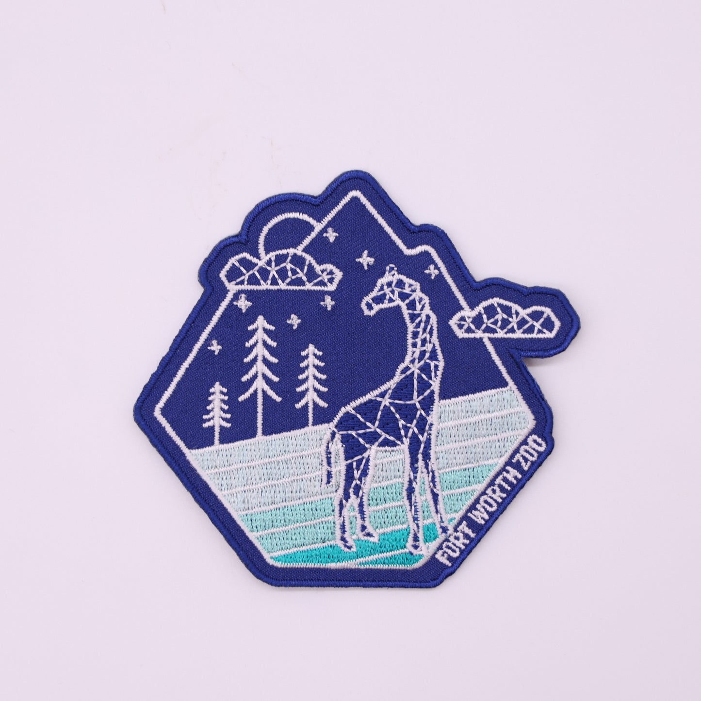 Geometric Giraffe Patch Magnet