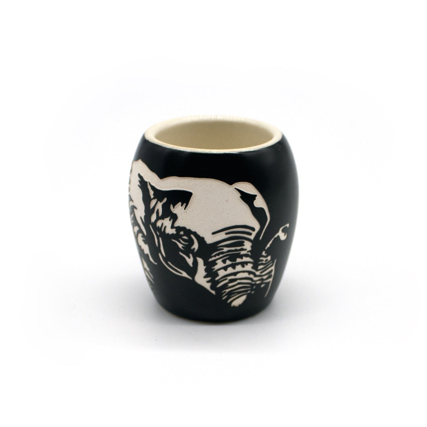 Etched Elephant Barrel Shot Glass