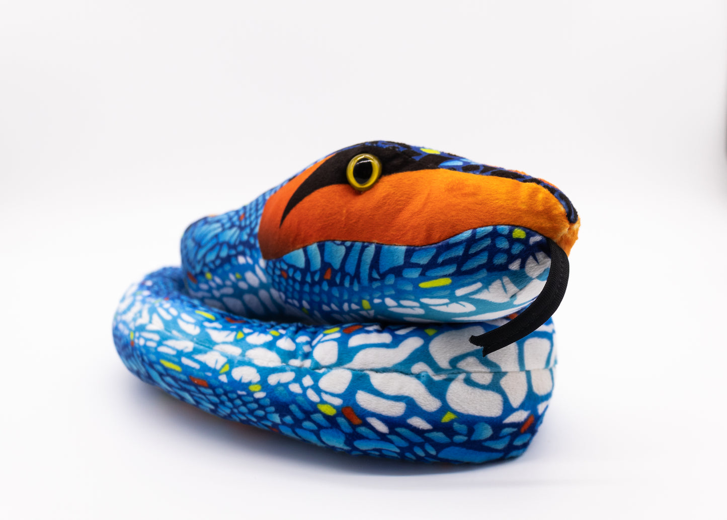 Snake Plush - Blue/Orange
