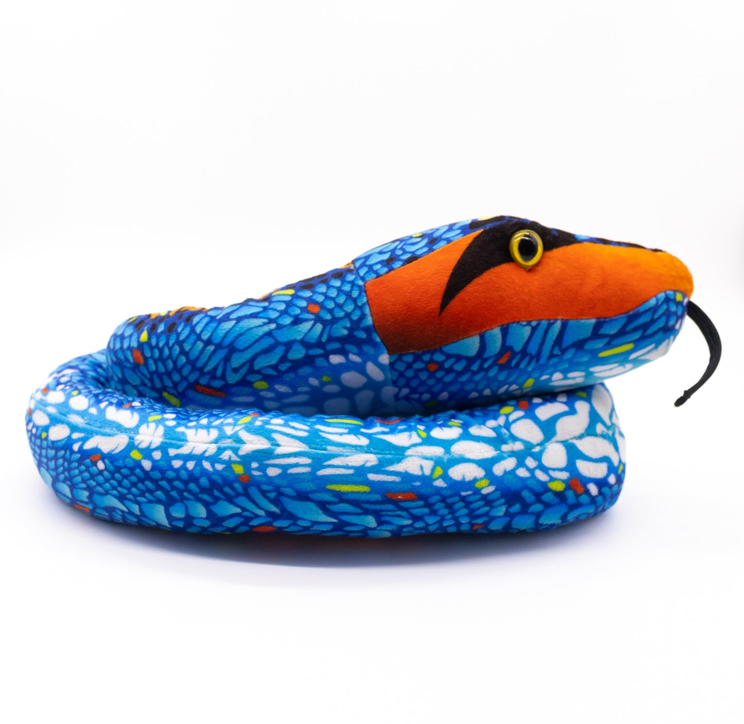 Snake Plush - Blue/Orange