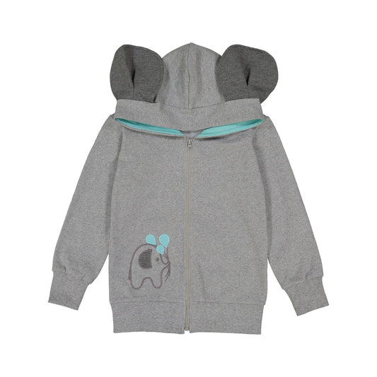 Hoodie Elephant Blue