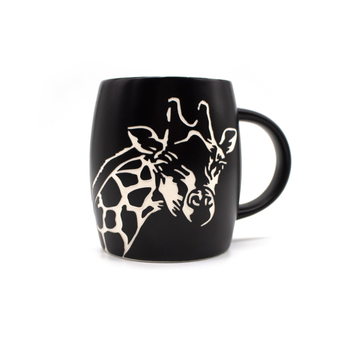 Etched Giraffe Barrel Mug