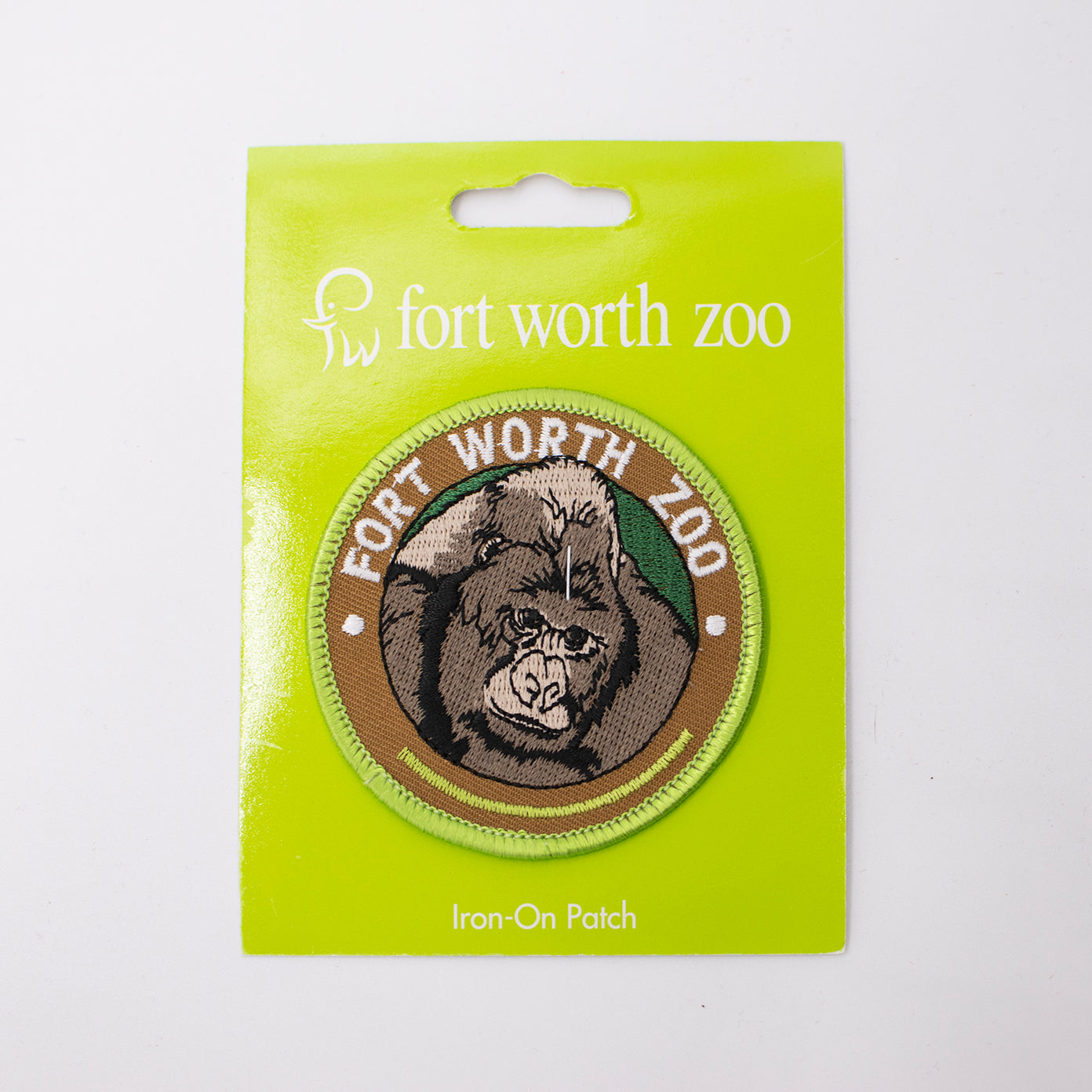 Fort Worth Zoo Gorilla Iron-On Patch