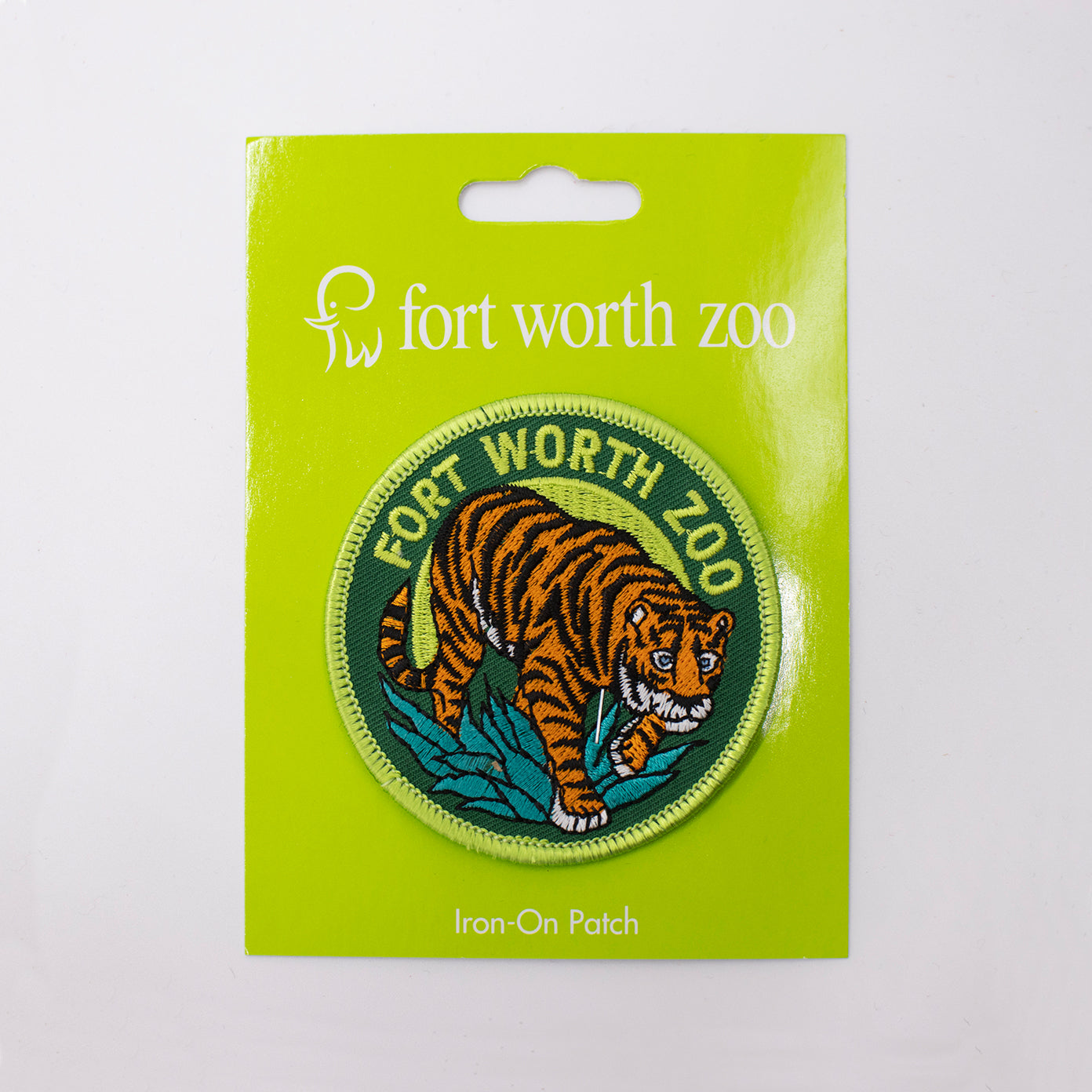 Fort Worth Zoo Tiger Iron-On Patch